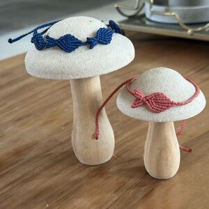 4Ocean Blue and coral macrame fish bracelet and anklet, new